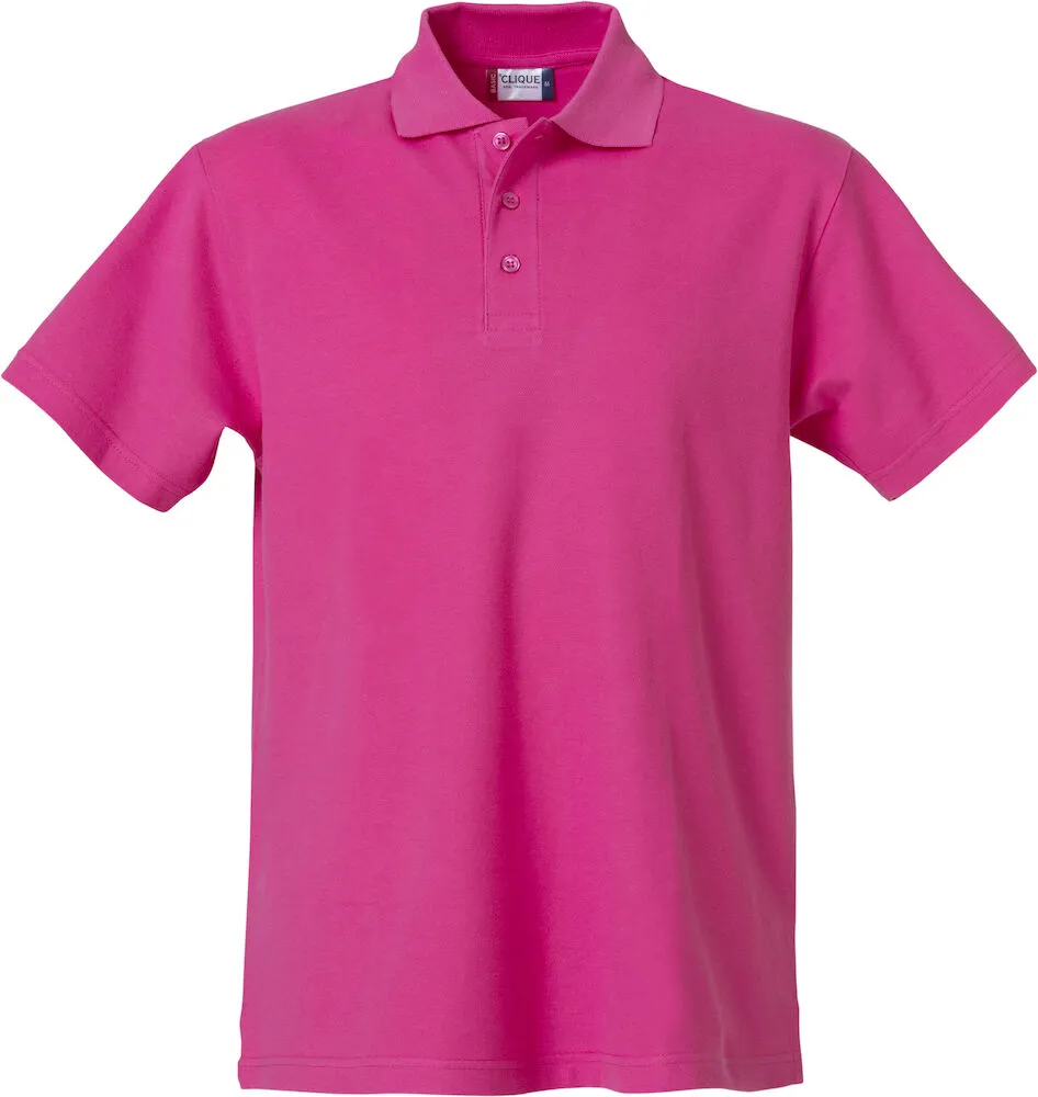 028230 Clique Mens Polo Shirt with Left Chest & Back Logo