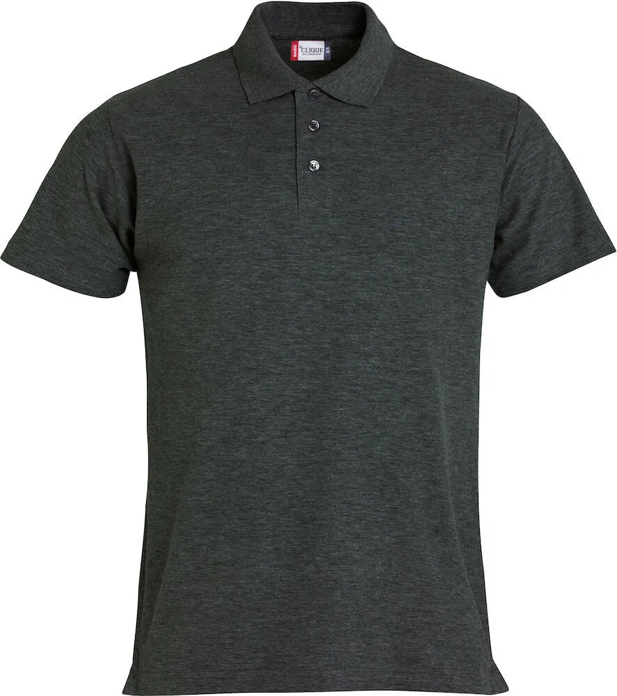 028230 Clique Mens Polo Shirt with Left Chest & Back Logo