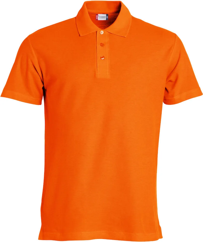 028230 Clique Mens Polo Shirt with Left Chest & Back Logo