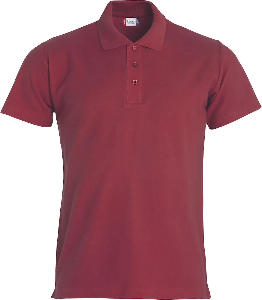 028230 Clique Mens Polo Shirt with Left Chest & Back Logo