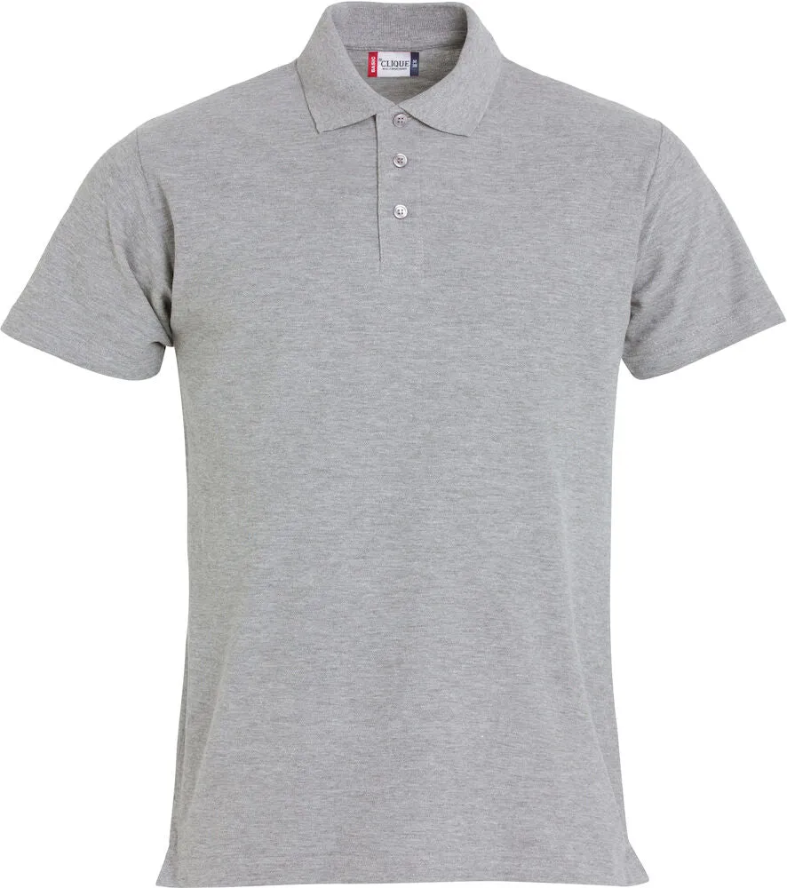 028230 Clique Mens Polo Shirt with Left Chest & Back Logo