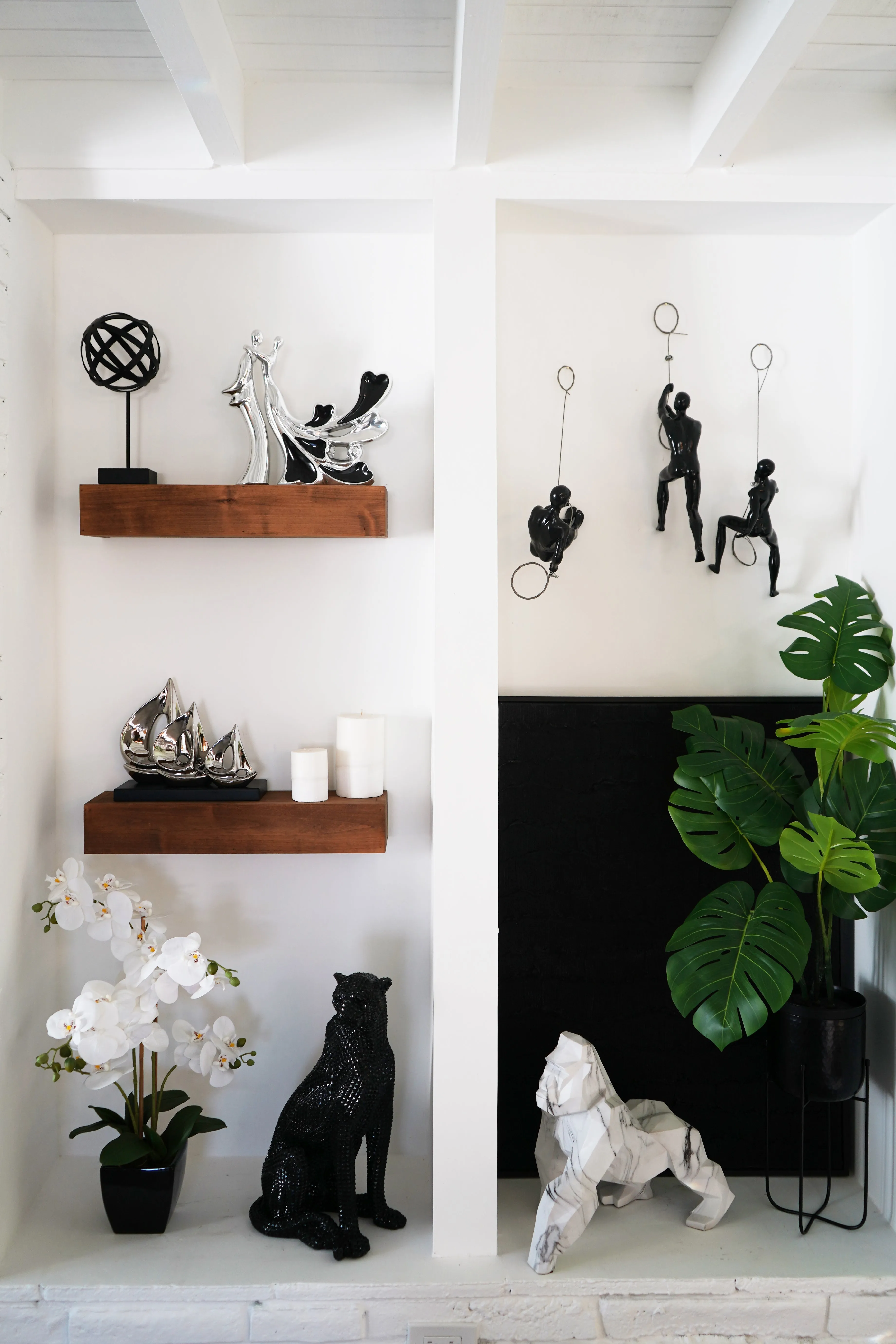 3pc Wall Climbers Accent Sculptures