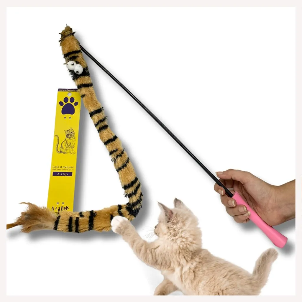 A a Pets' Goodie Box of (5) for Dogs and Cats: Sweater, Backpack Harness and Leash, Cotton Collar, Chew Mint Catnip Toy, and Wand Toy