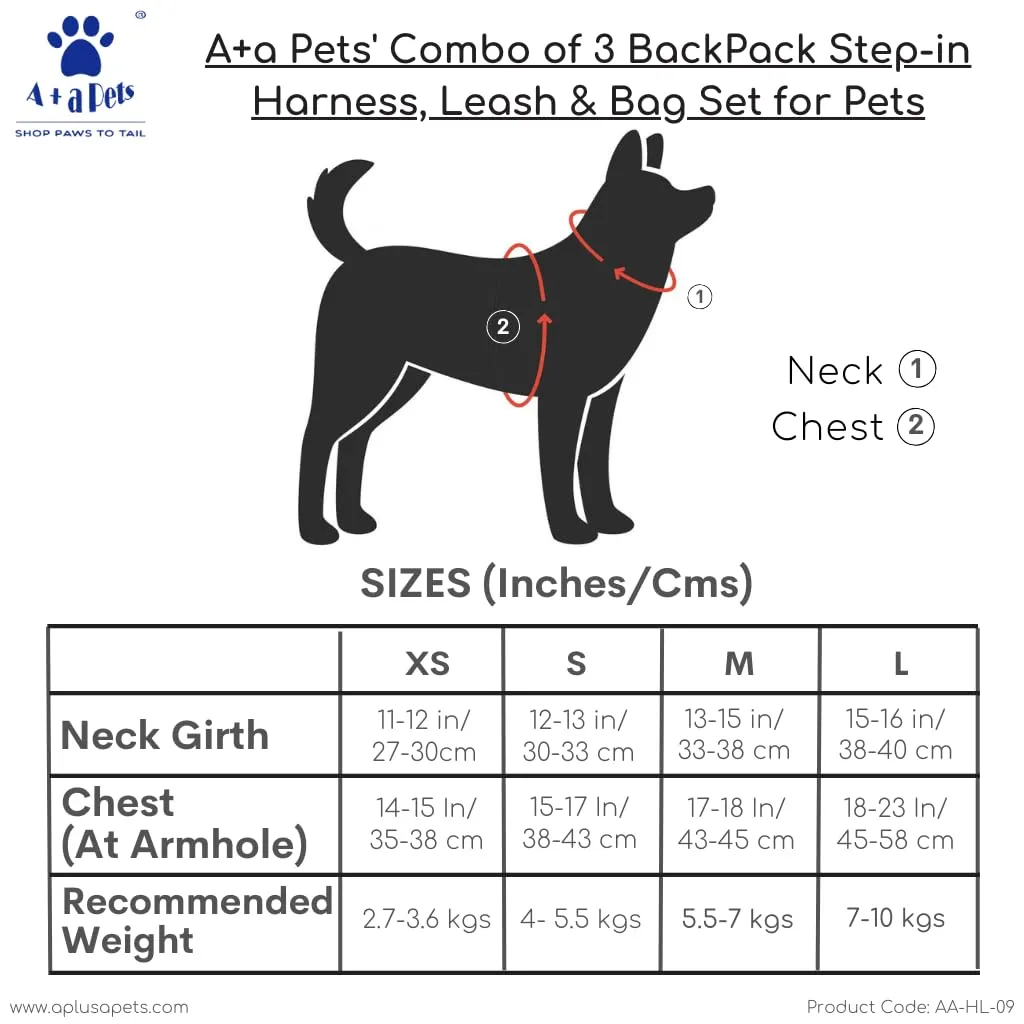 A a Pets' Goodie Box of (5) for Dogs and Cats: Sweater, Backpack Harness and Leash, Cotton Collar, Chew Mint Catnip Toy, and Wand Toy