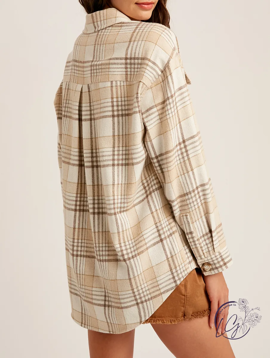 Above All Else Plaid Flannel Shacket