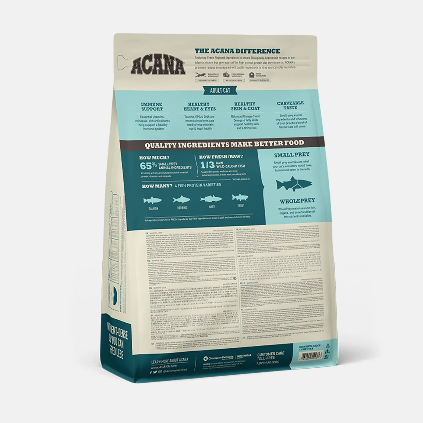 ACANA Bountiful Catch Cat Food 1.8kg