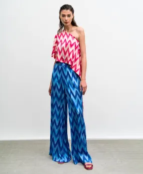 Access Satin Printed Pants