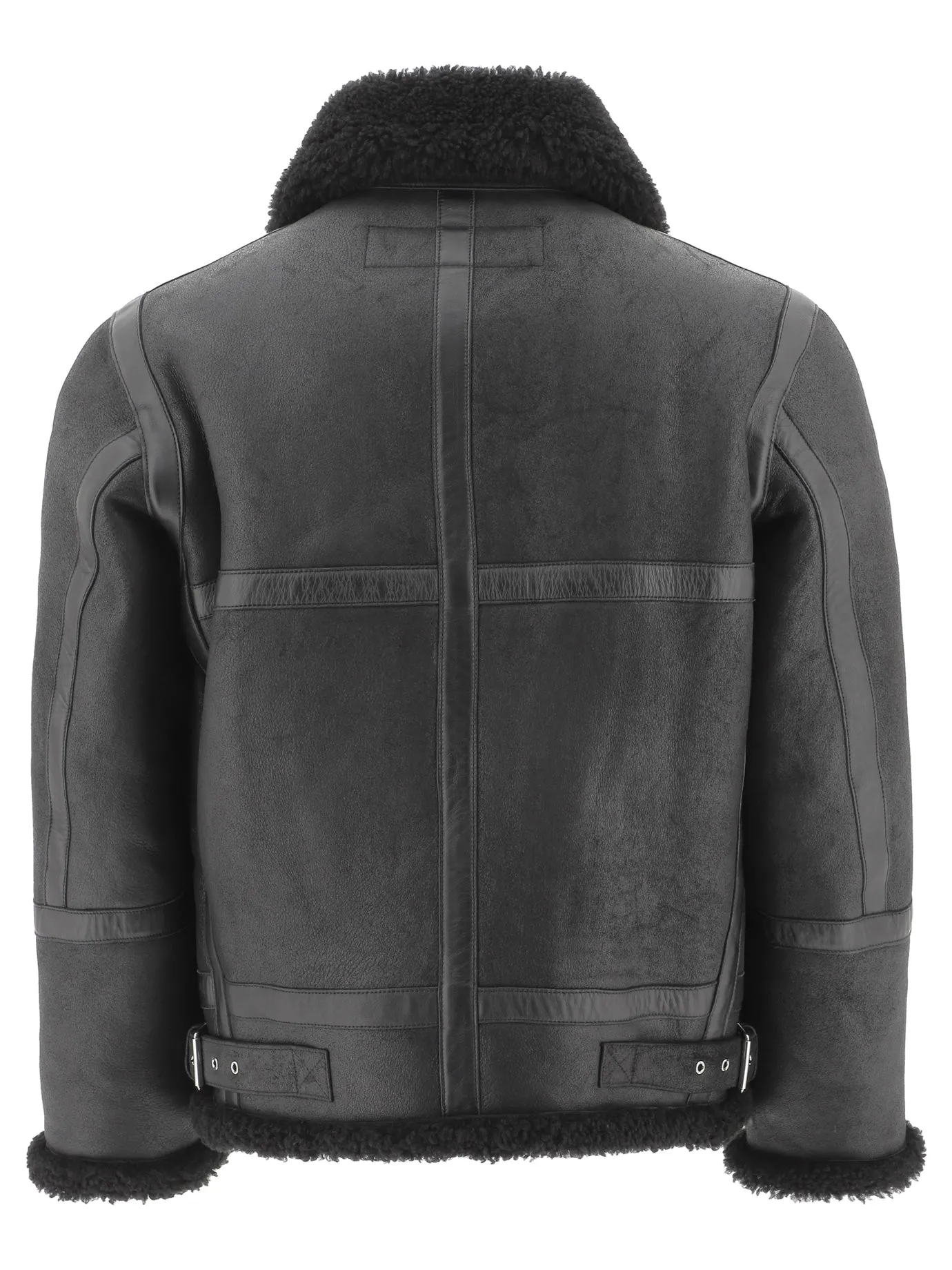 Acne Studios Shearling Leather Zipped Jacket