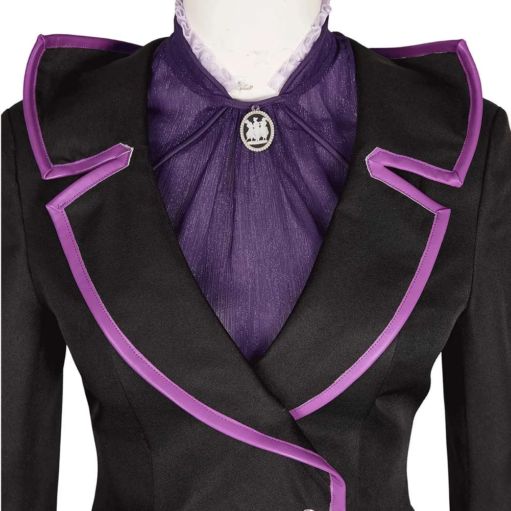 Agatha All Along Agatha Women Black Purple Witch Outfit Carnival Halloween Cosplay Costume