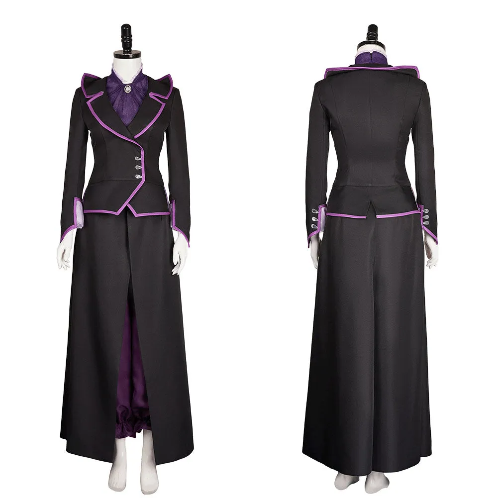 Agatha All Along Agatha Women Black Purple Witch Outfit Carnival Halloween Cosplay Costume