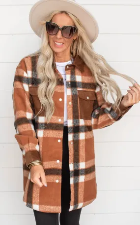 Always Ready for Fall Plaid Corduroy Shacket