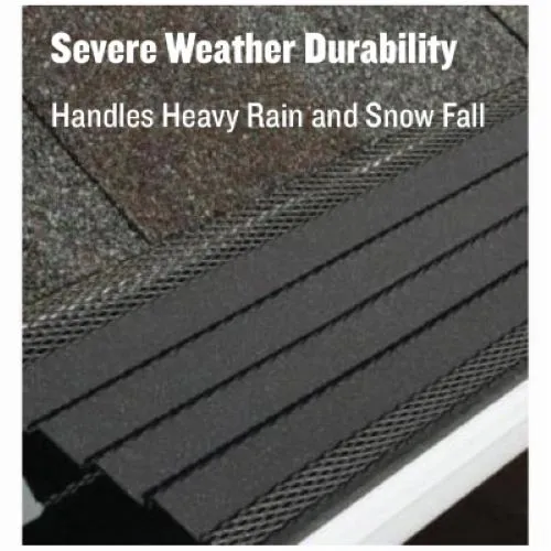 Amerimax 6380X 36" Dark Gray Steel K-Style Mesh Hoover Dam Gutter Cover Guard - Quantity of 20