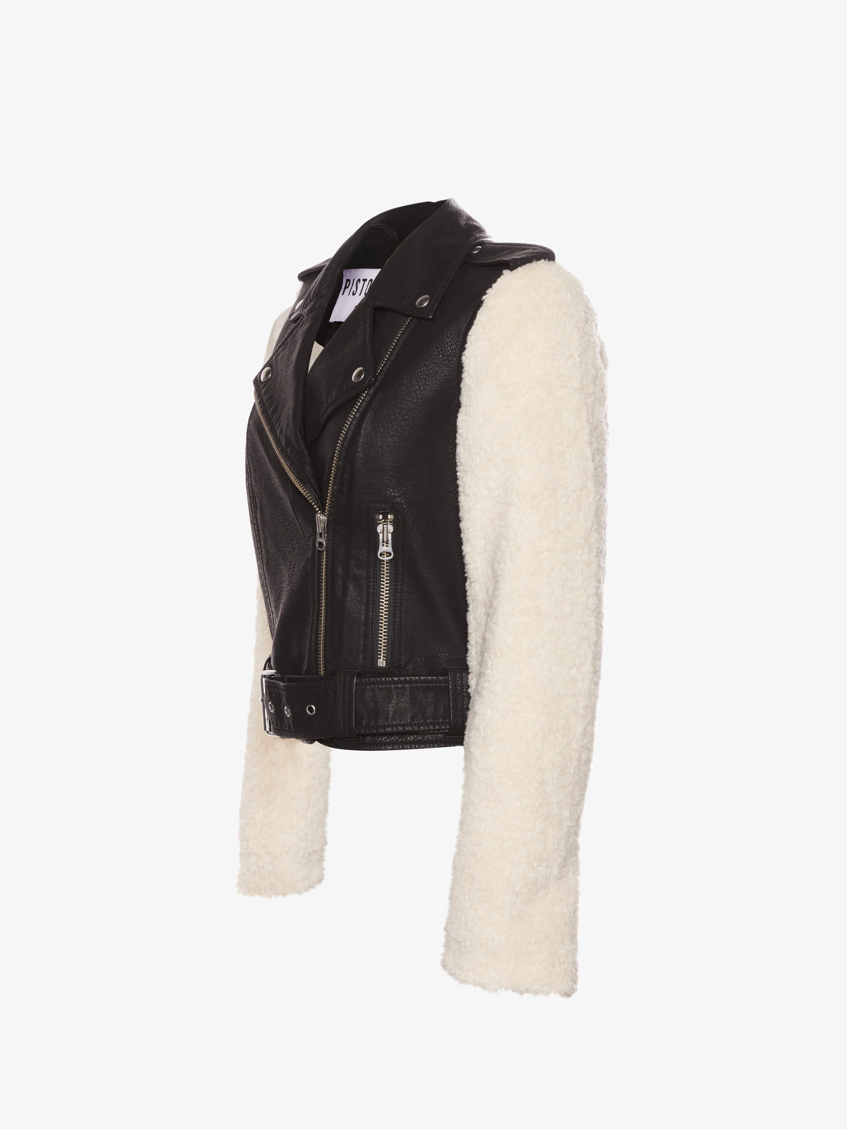 Anita Shearling Moto Jacket