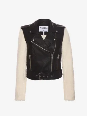 Anita Shearling Moto Jacket