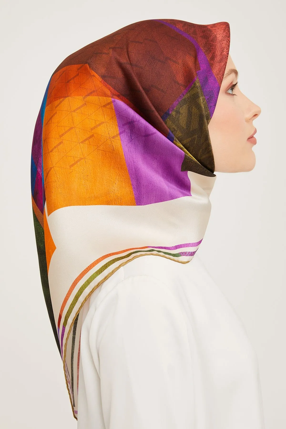 Armine Darwin Modern Silk Scarf #32