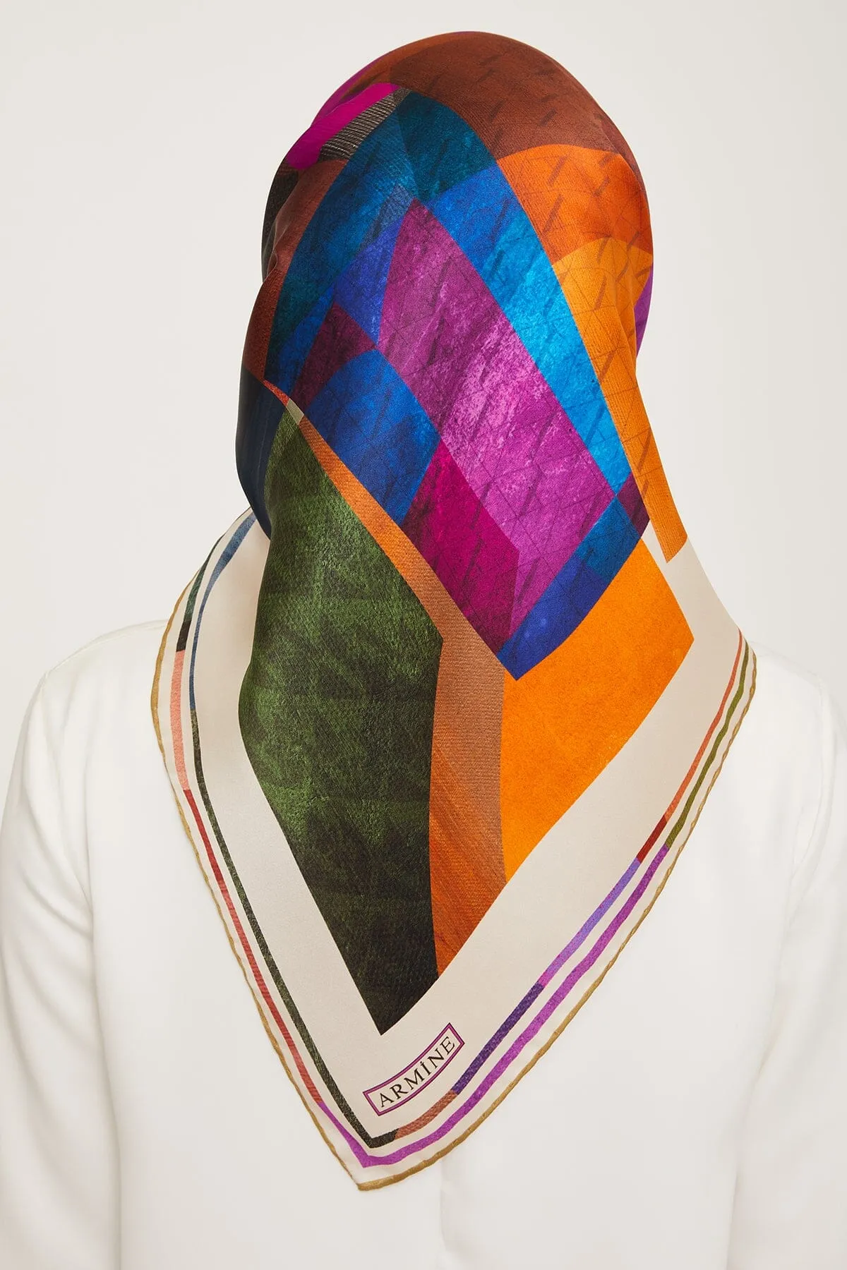 Armine Darwin Modern Silk Scarf #32