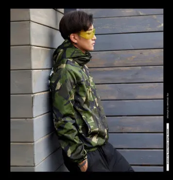 Army Design Art Men Hooded Jacket