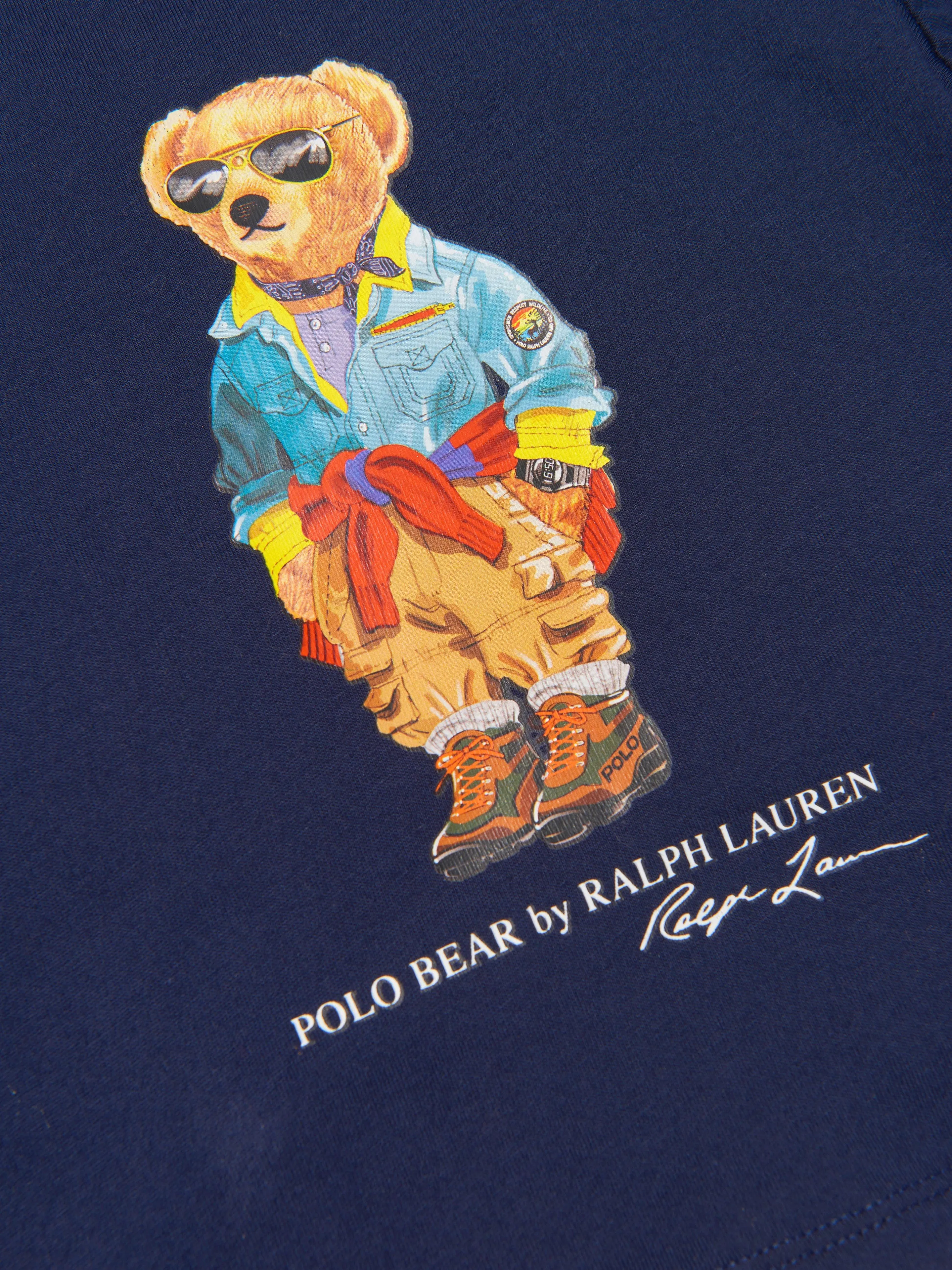 Baby Boys Bear T-Shirt in Navy