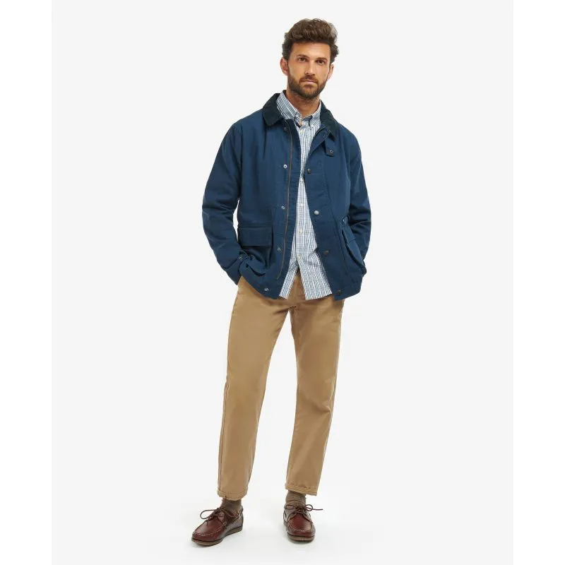 Barbour Aydon Casual Mens Jacket - Navy/River Birch Tartan