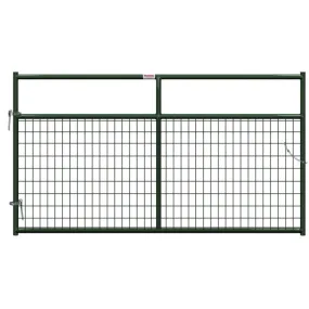 Behlen Country 40132082 Wire-Filled Gate, 96 in W Gate, 50 in H Gate, 6 ga Mesh Wire, 2 x 4 in Mesh, Green