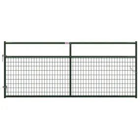 Behlen Country 40132102 Wire-Filled Gate, 120 in W Gate, 50 in H Gate, 6 ga Mesh Wire, 2 x 4 in Mesh, Green