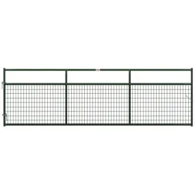 Behlen Country 40132142 Wire-Filled Gate, 168 in W Gate, 50 in H Gate, 6 ga Mesh Wire, 2 x 4 in Mesh, Green