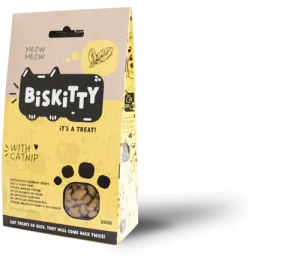 Biskitty cat biscuit treats with catnip 200g