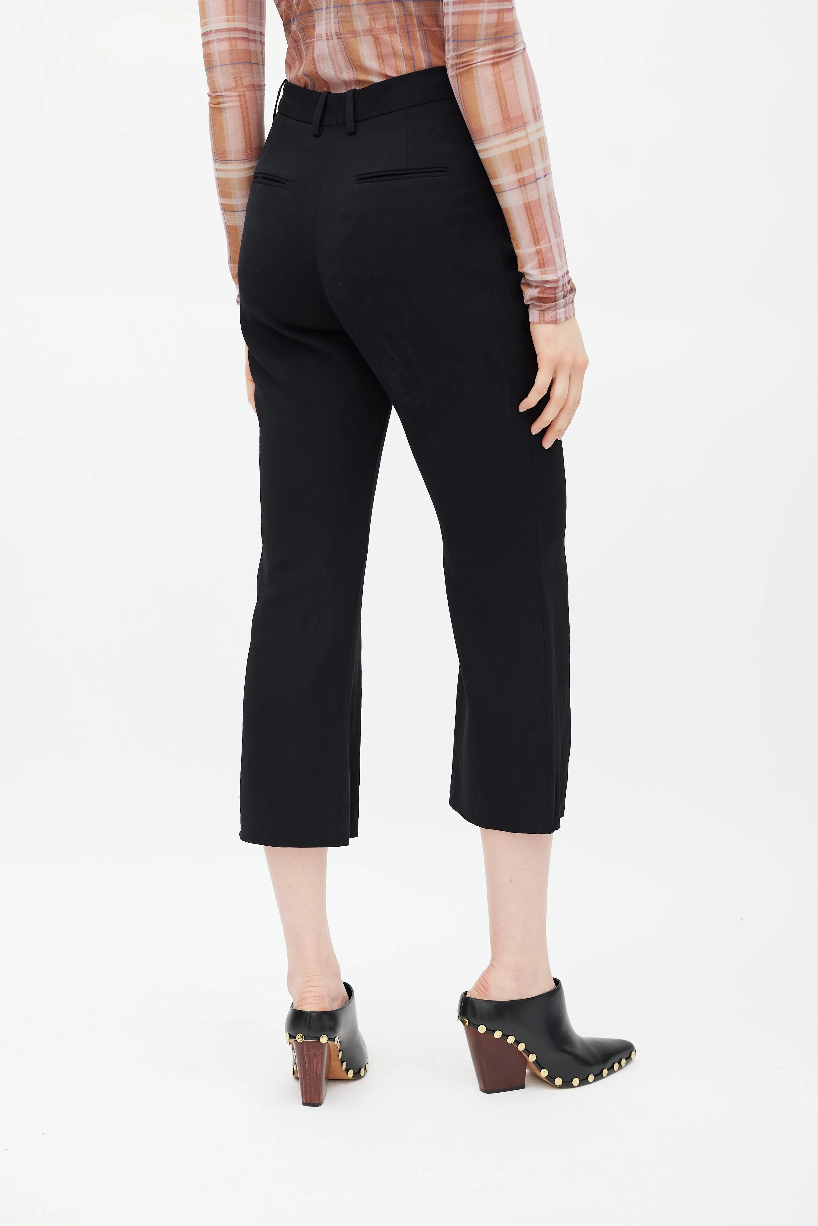 Black Cropped Trouser