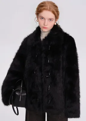 BLACK FUR COAT