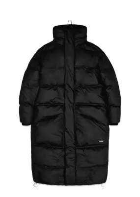 Block Puffer Coat - Black