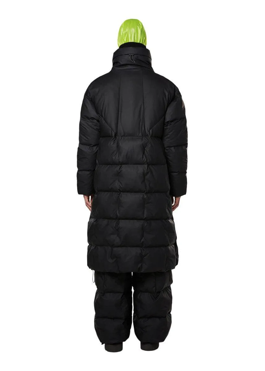 Block Puffer Coat - Black