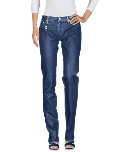 Blumarine Women Denim trousers Blue 10 UK