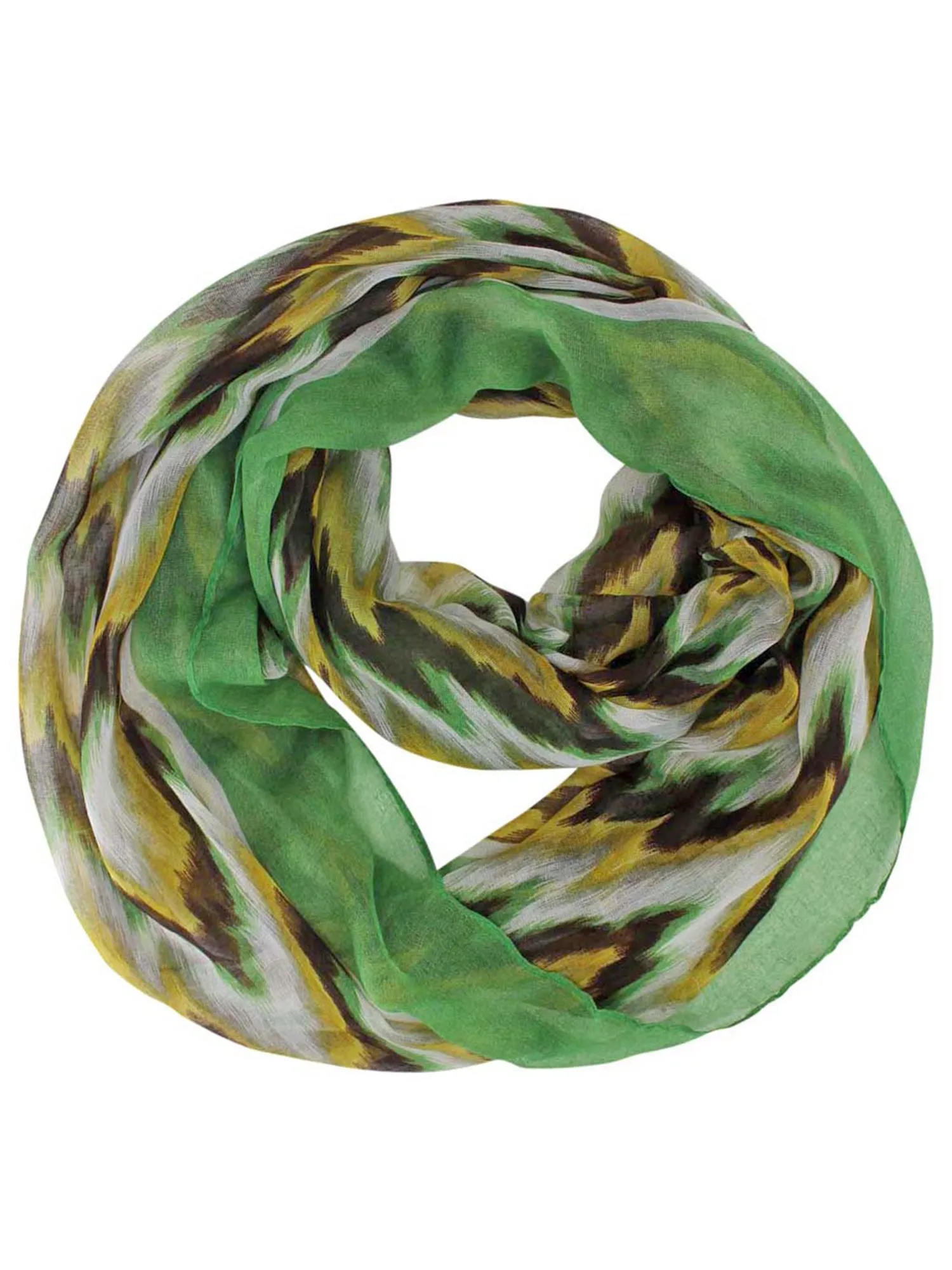 Bold Chevron Print Loop Infinity Scarf