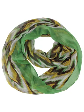 Bold Chevron Print Loop Infinity Scarf