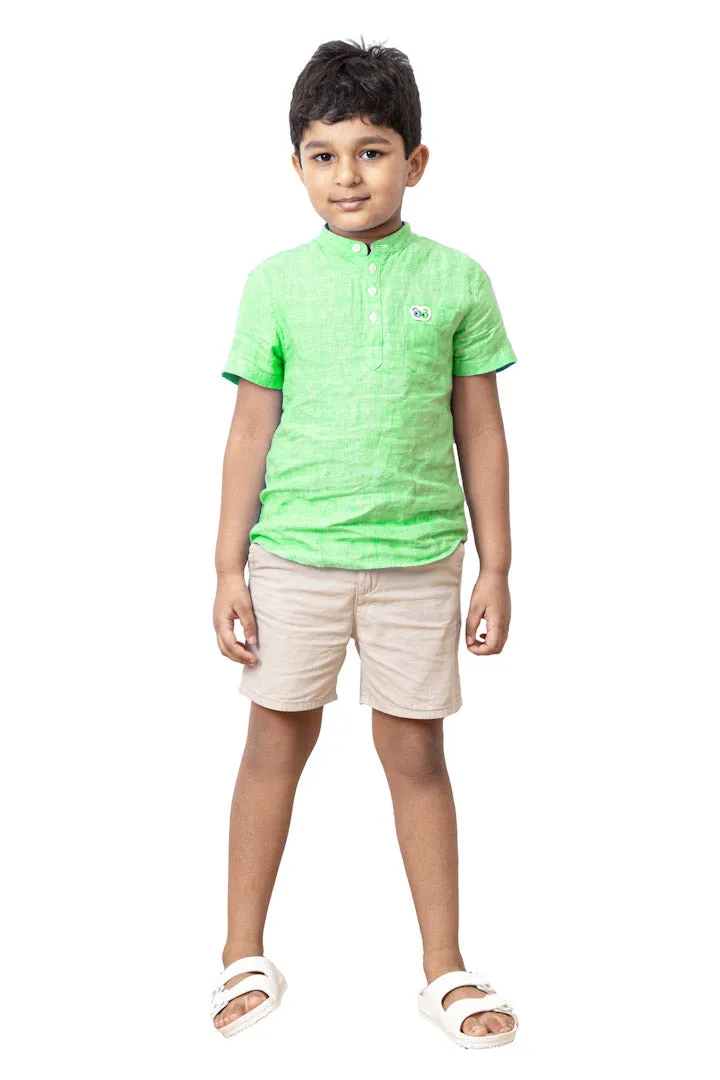 Boy's jujupes Green linen