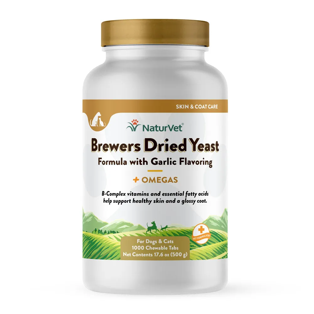 Brewers Dried Yeast Formula with Garlic Flavoring Chewable Tablets