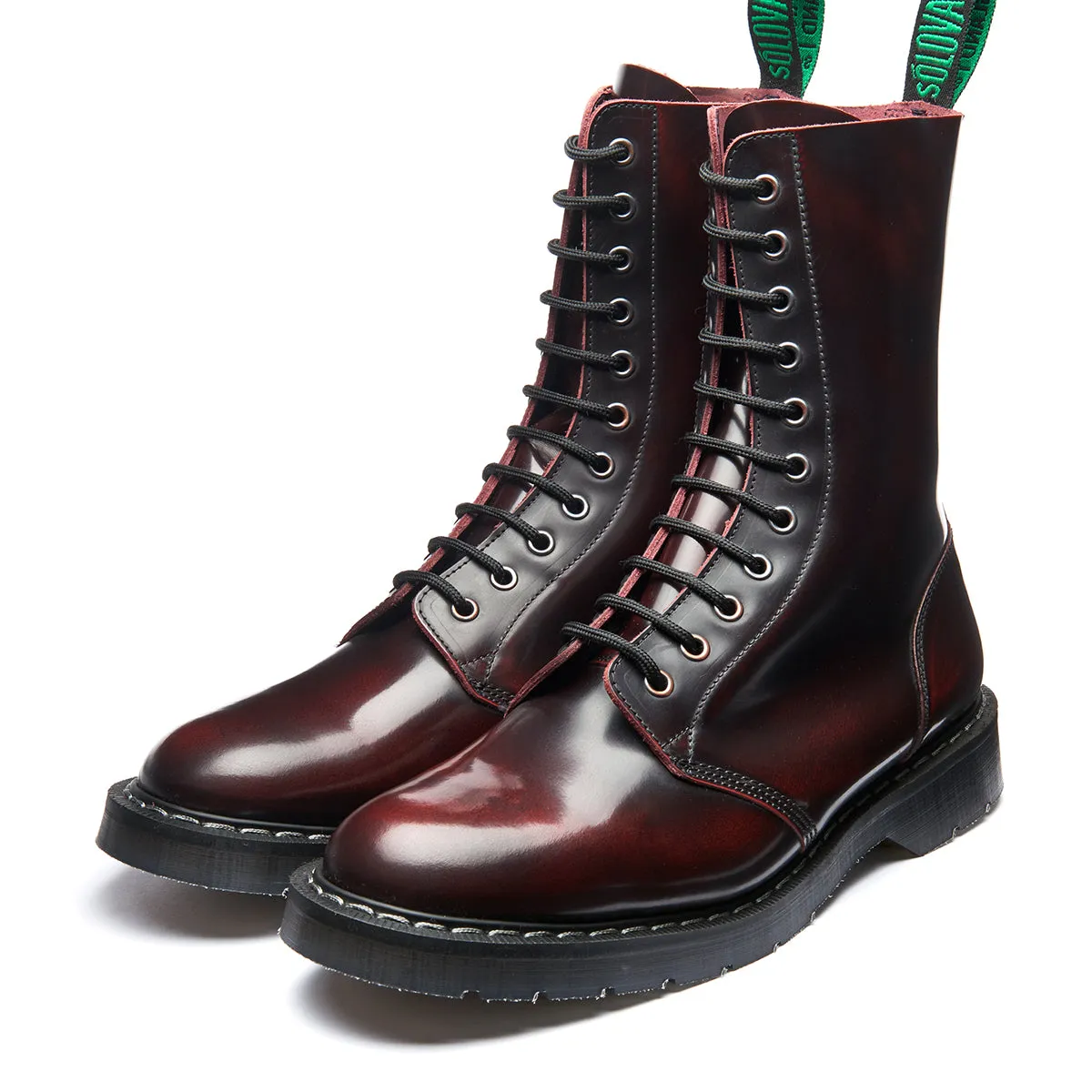 Burgundy Rub-Off 11 Eye Astronaut Boot