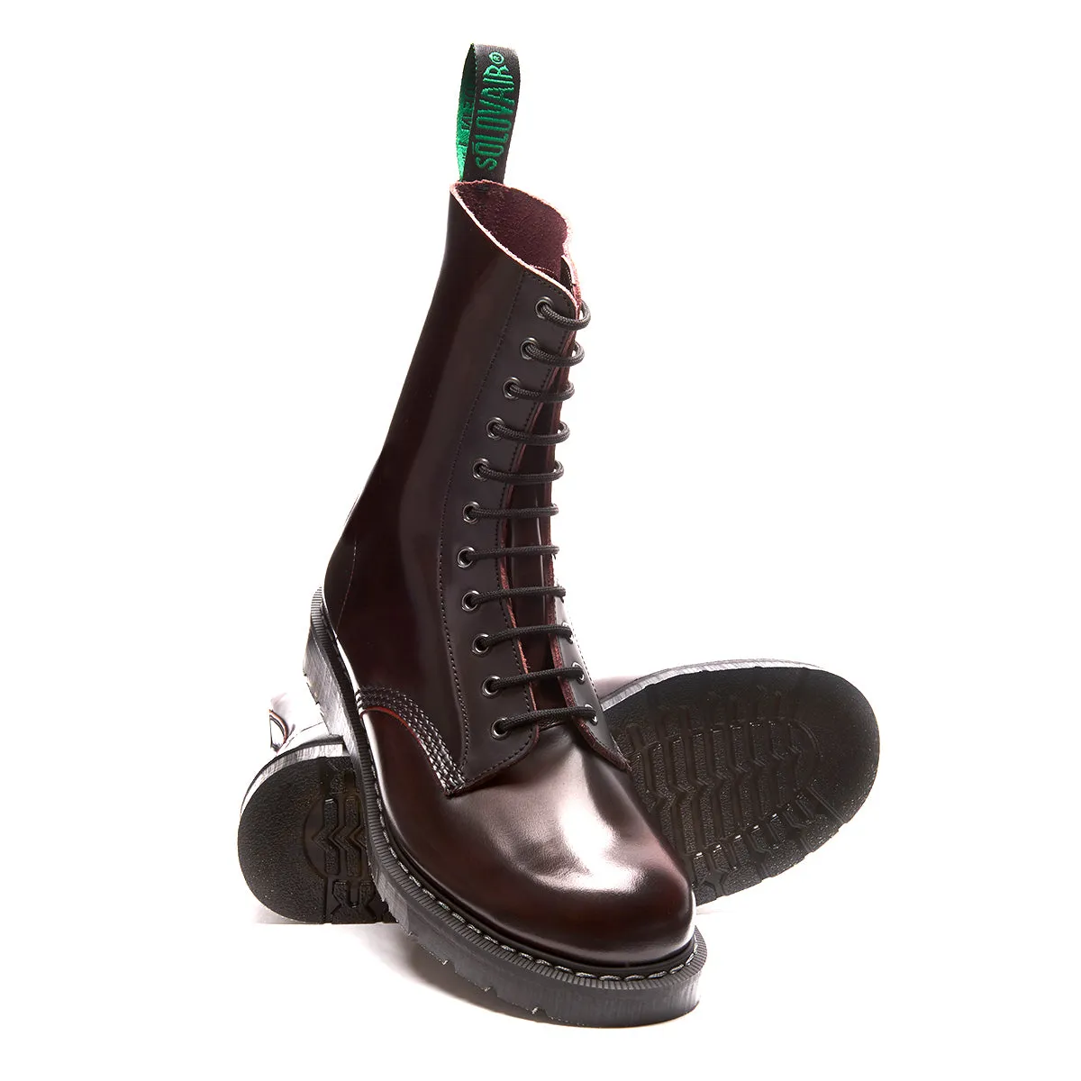 Burgundy Rub-Off 11 Eye Derby Boot