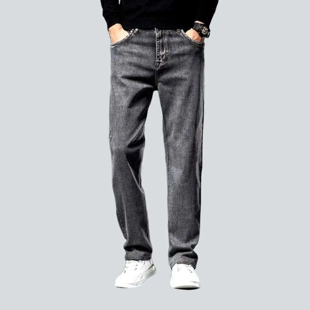 Business casual stretch men's jeans