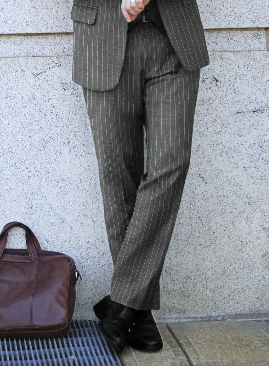 Caccioppoli Imeco Gray Wool Pants