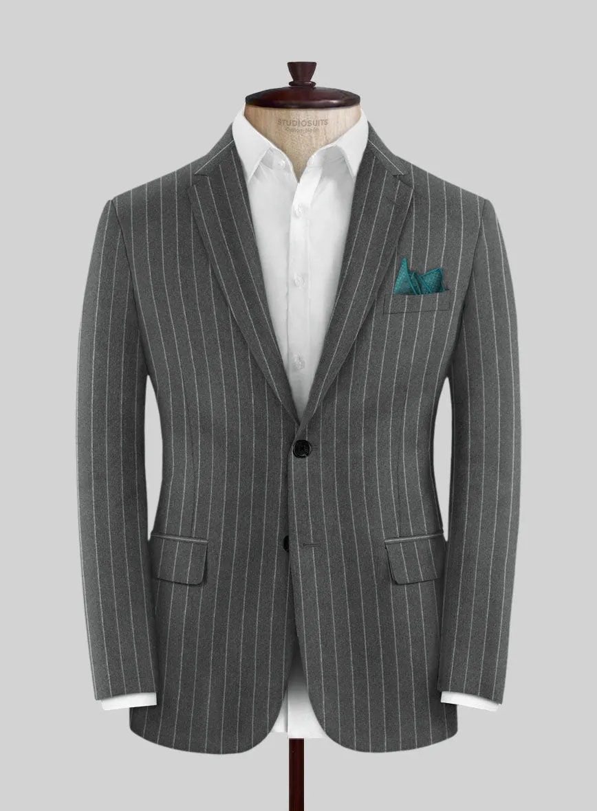 Caccioppoli Imeco Gray Wool Suit