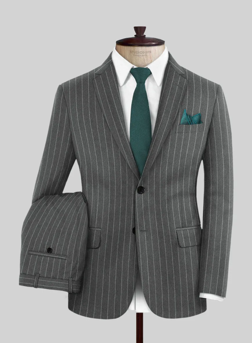 Caccioppoli Imeco Gray Wool Suit