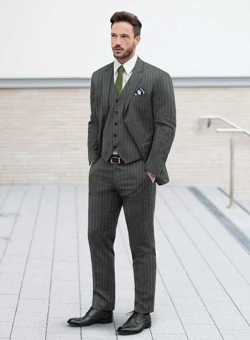 Caccioppoli Imeco Gray Wool Suit