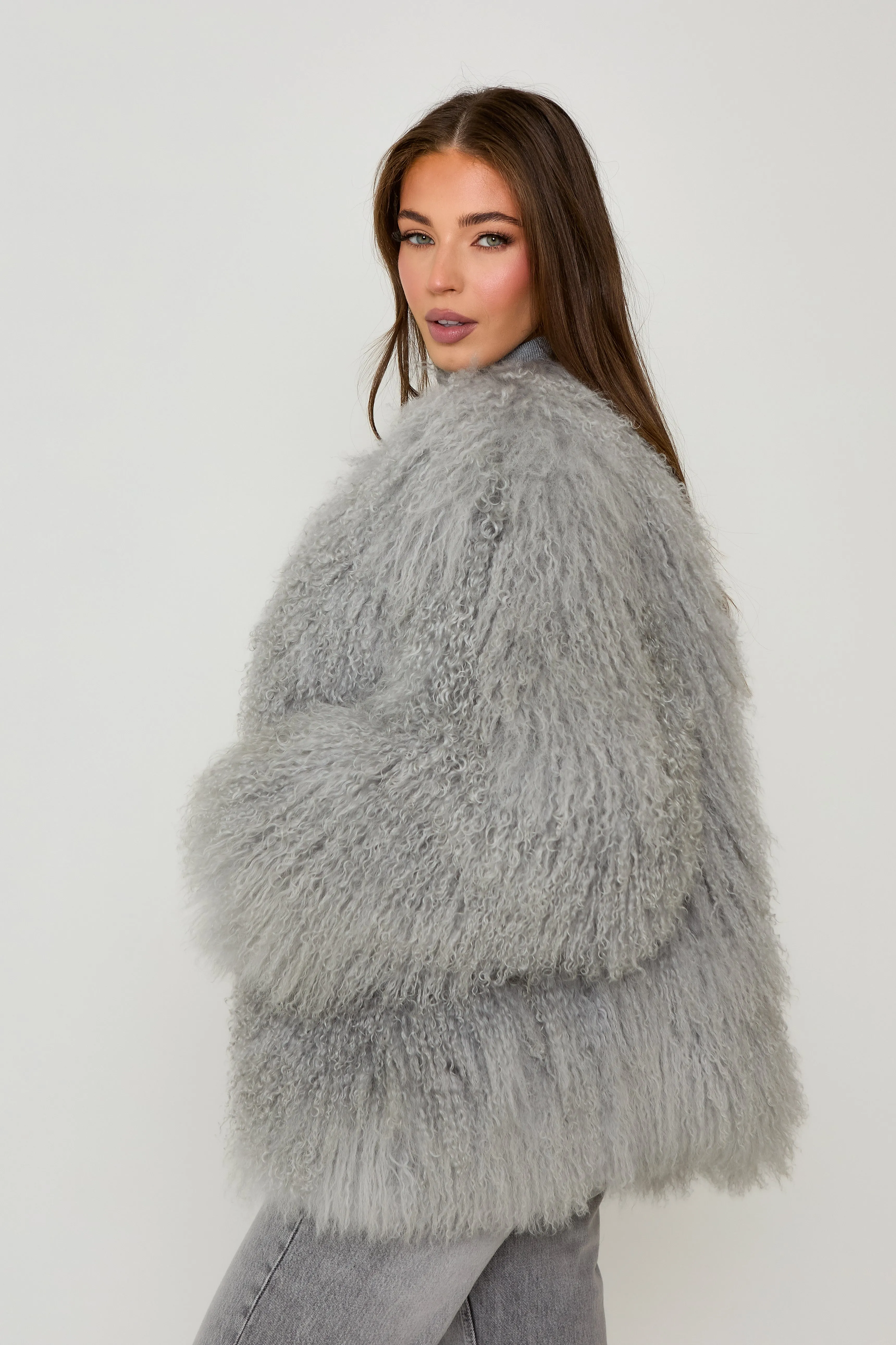 Cali Mongolian Fur Coat