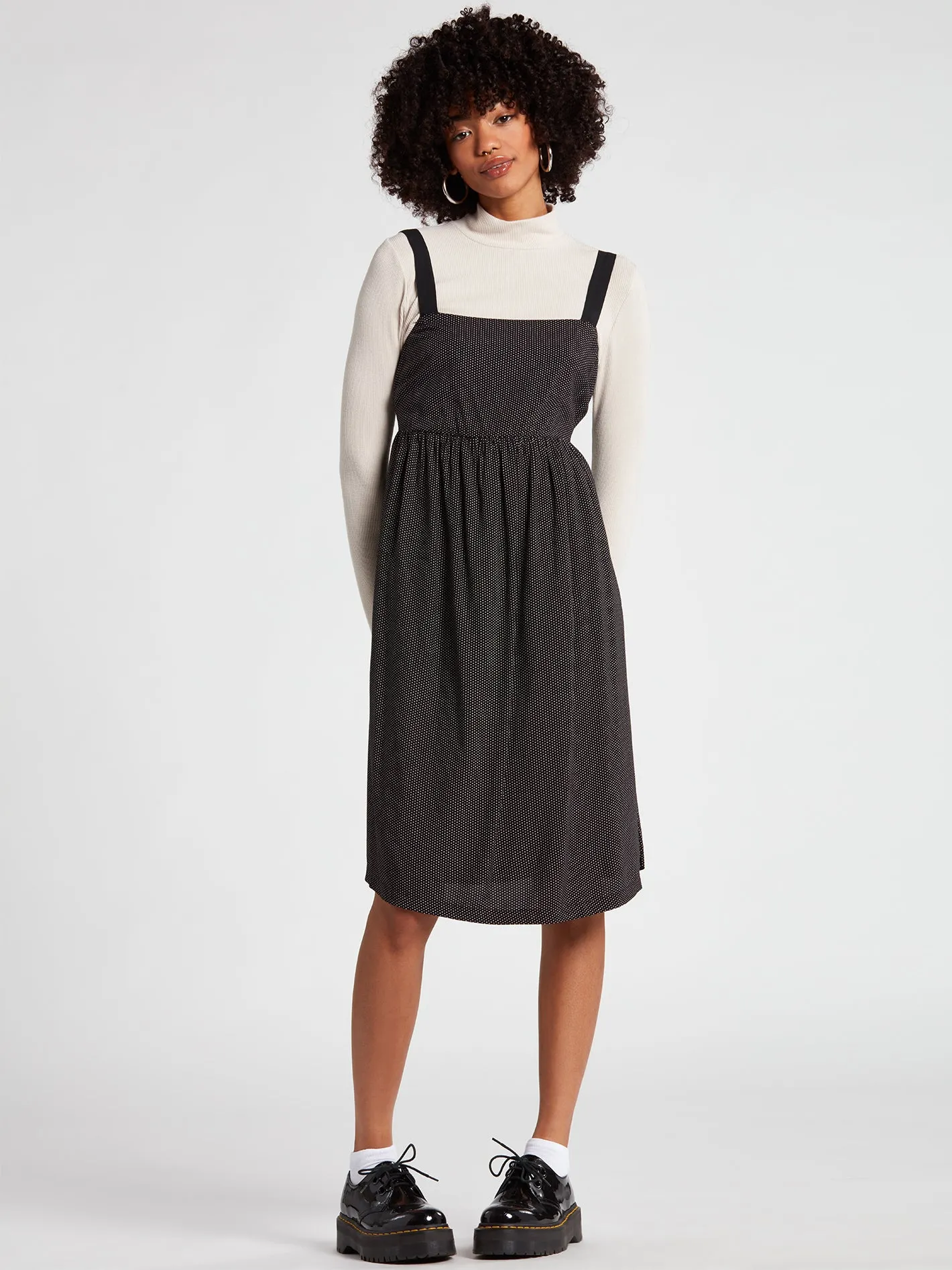 Call In Slick Midi Dress - Dot