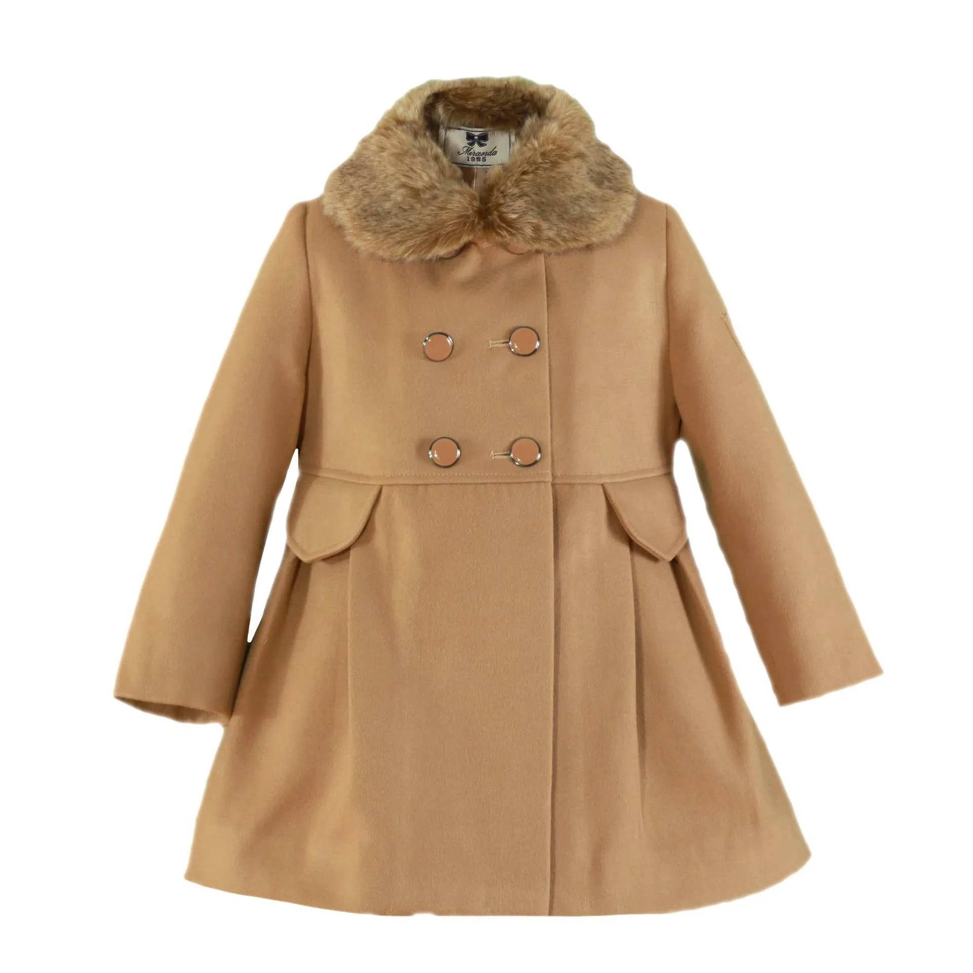 Camel Girls Coat