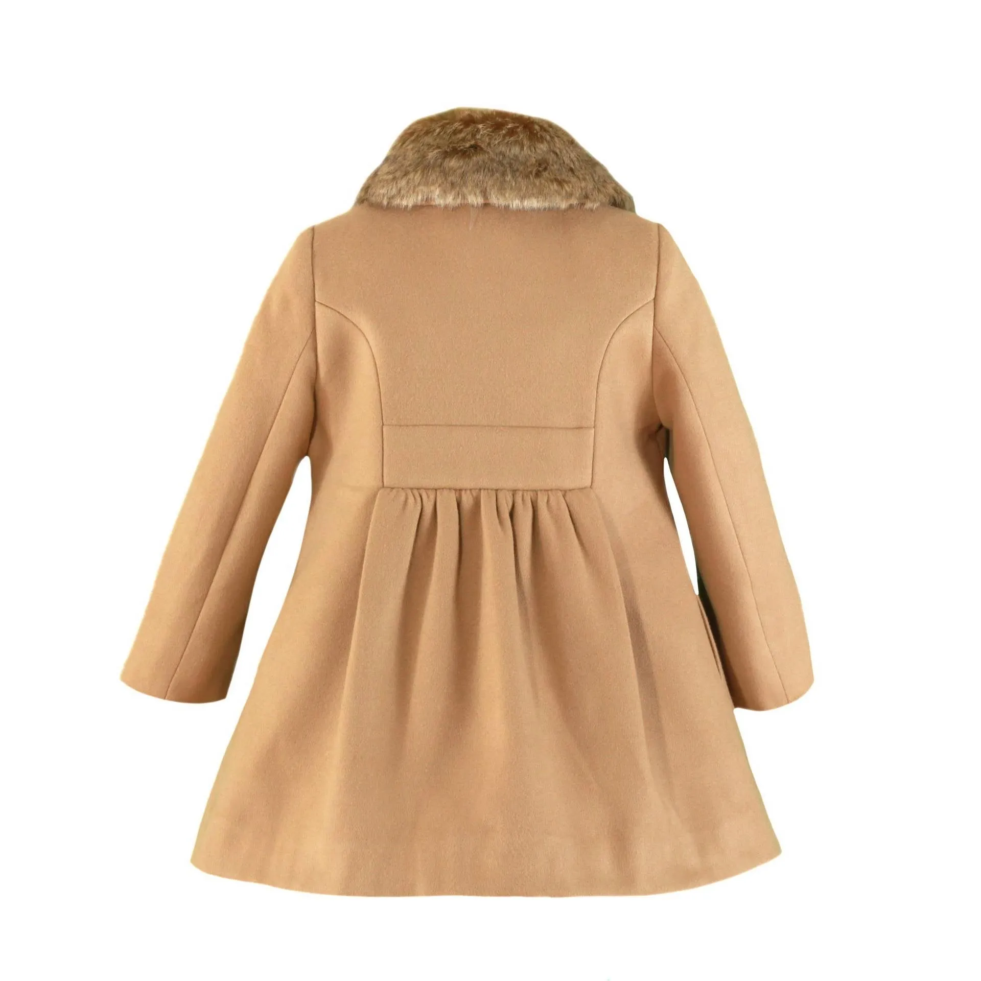 Camel Girls Coat