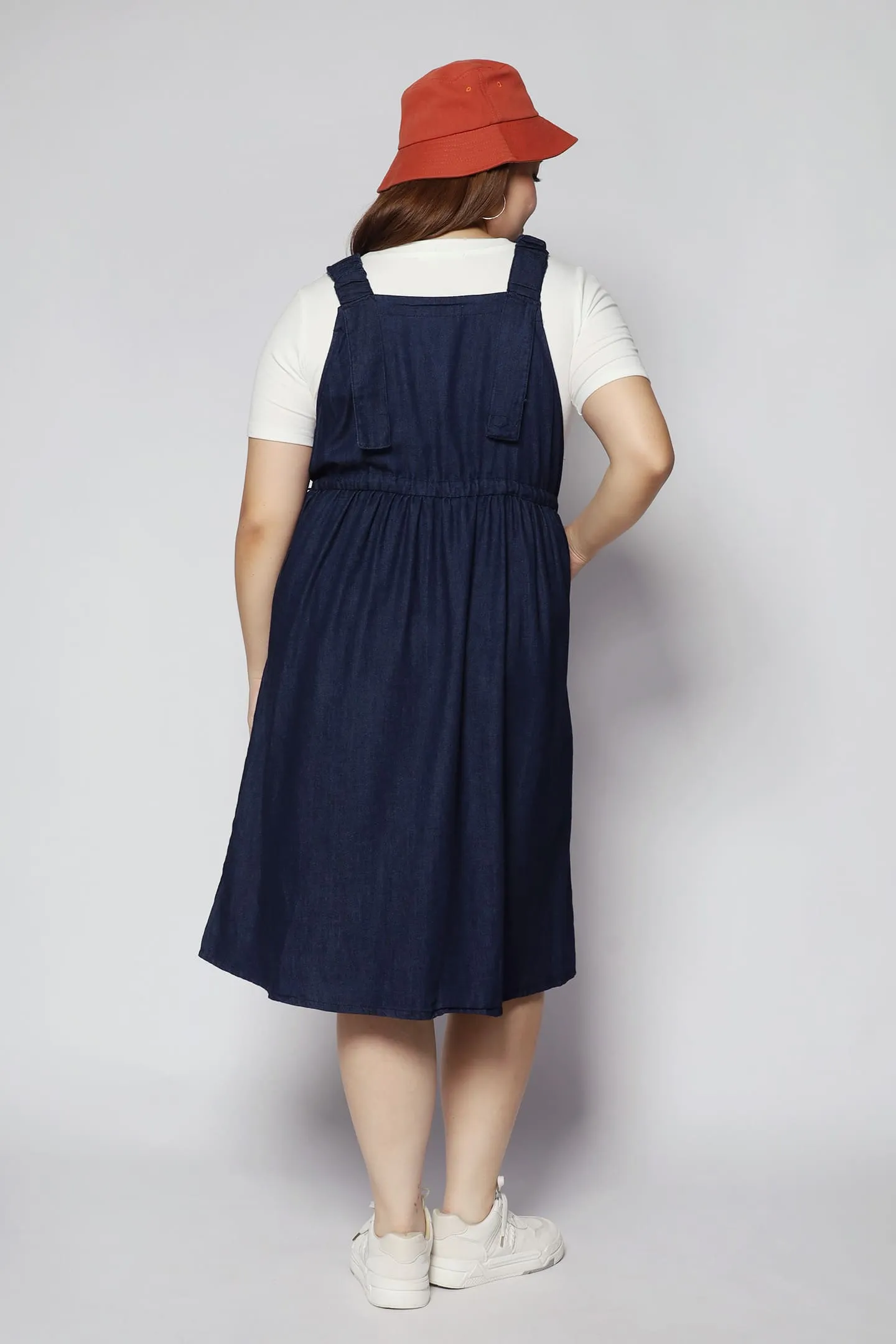 Carao Denim Pinafore Dress