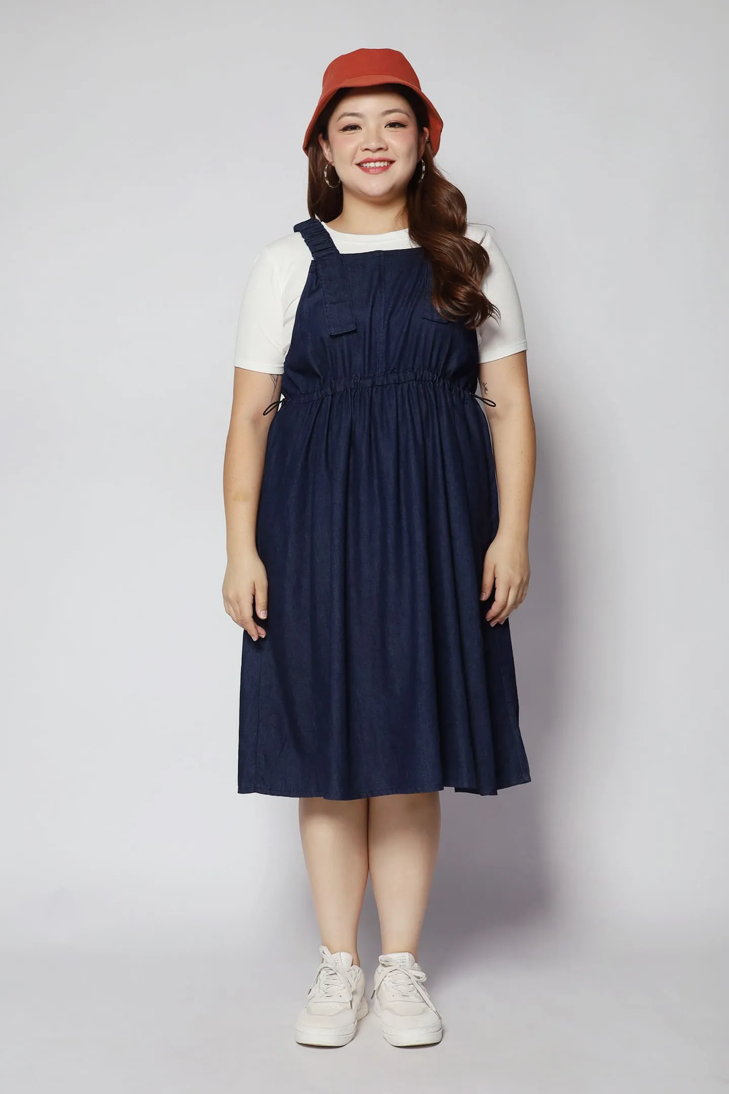 Carao Denim Pinafore Dress