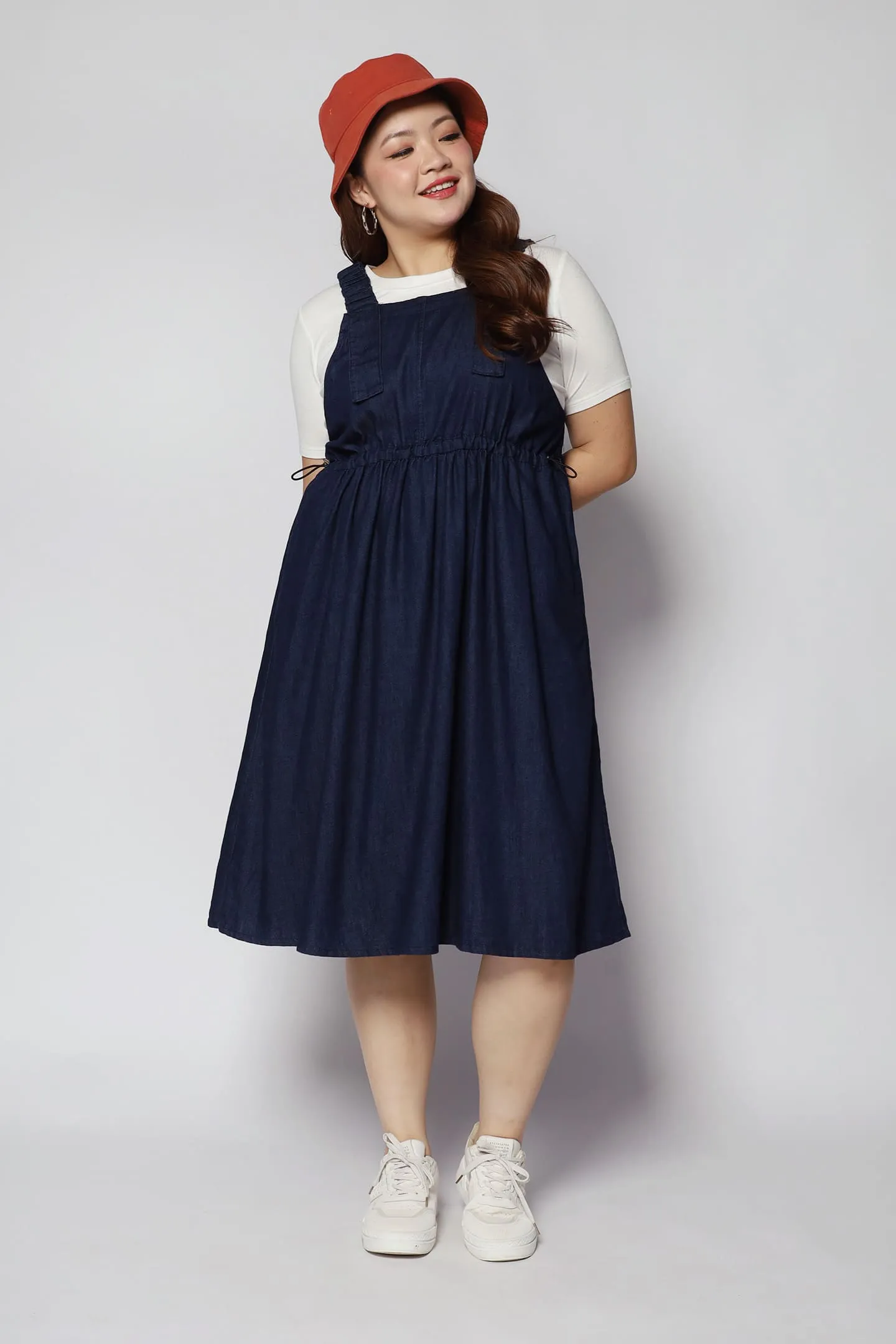 Carao Denim Pinafore Dress